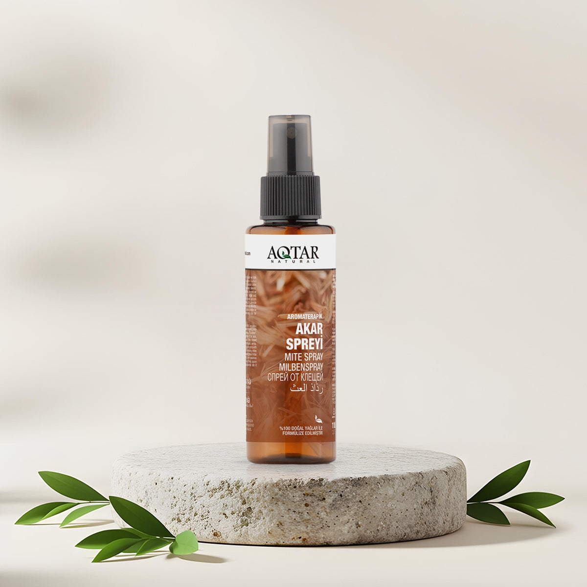 Aromaterapik Akar Spreyi 110 ML | %100 Doğal Yağlarla Formülize | Karanfil, Palmarosa Yağları | Mite Spray