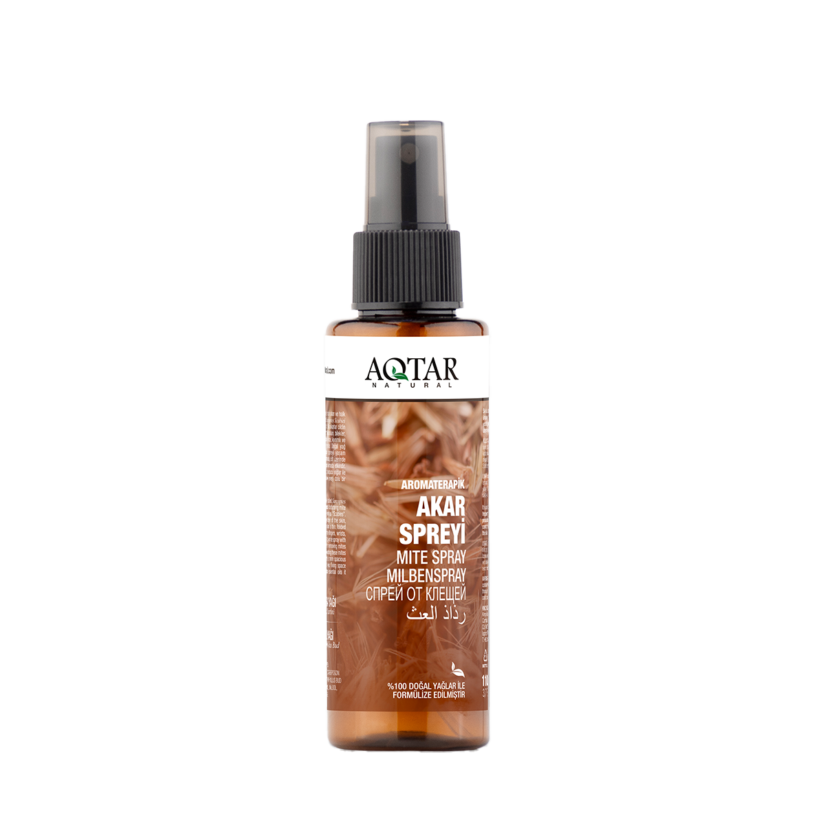Aromaterapik Akar Spreyi 110 ML | %100 Doğal Yağlarla Formülize | Karanfil, Palmarosa Yağları | Mite Spray