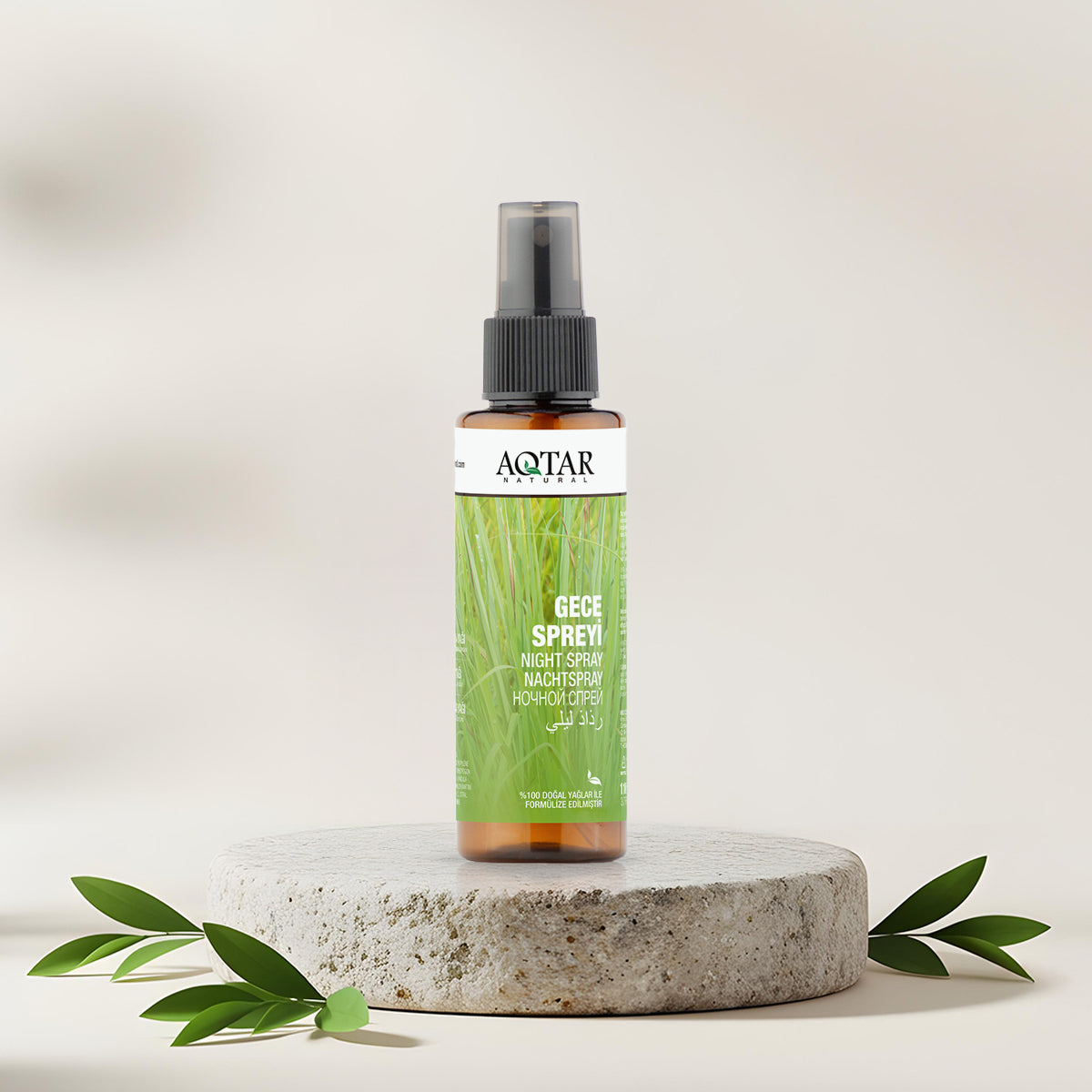 Gece Spreyi 110 ML | %100 Doğal Yağlarla Formülize | Sitronella, Lavanta, Palmarosa Yağları | Night Spray