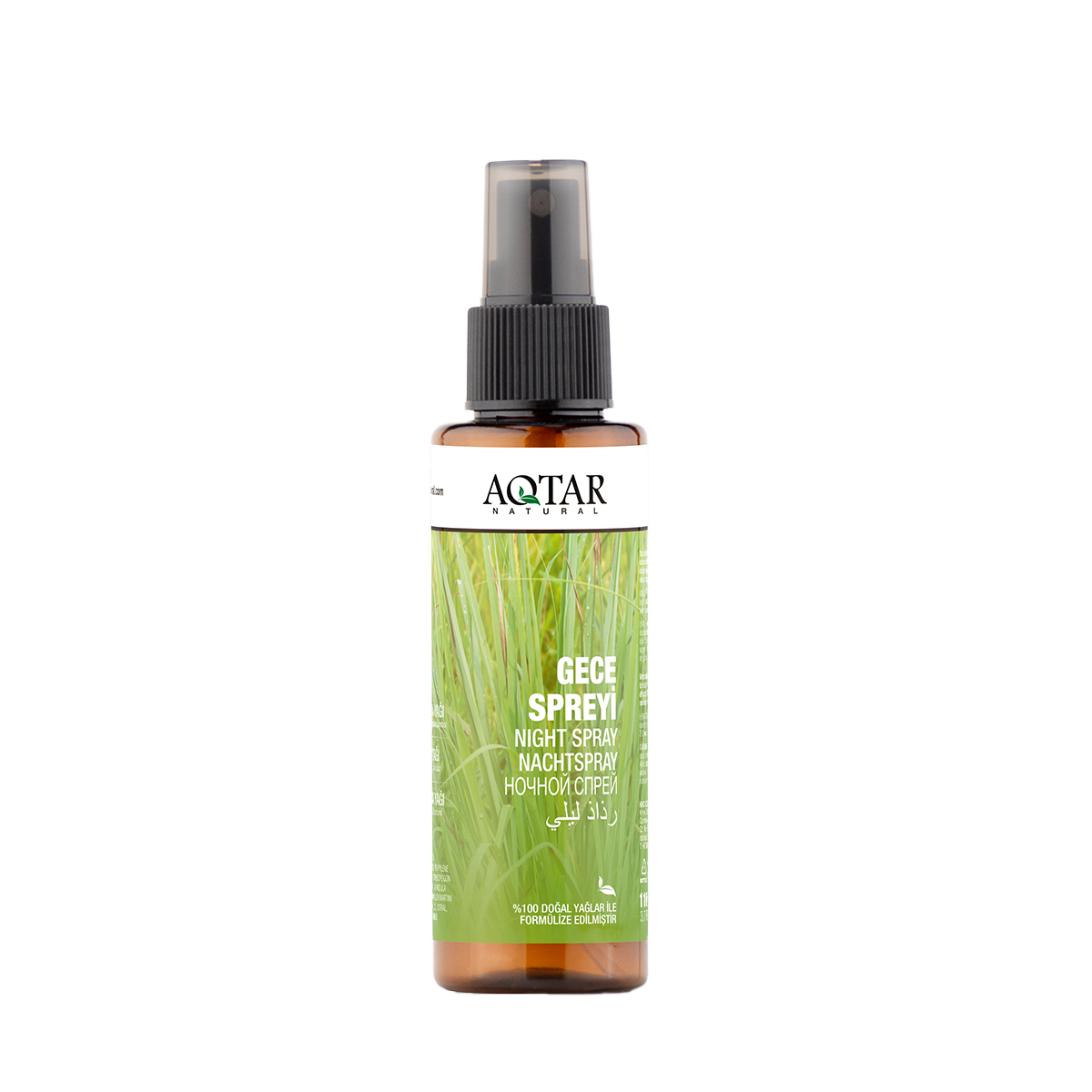 Gece Spreyi 110 ML | %100 Doğal Yağlarla Formülize | Sitronella, Lavanta, Palmarosa Yağları | Night Spray