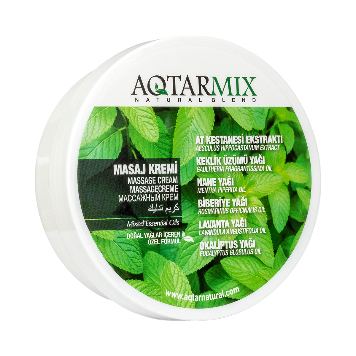 Aqtarmix Masaj Kremi 200 ML - Doğal Yağlar İçeren Özel Formül
