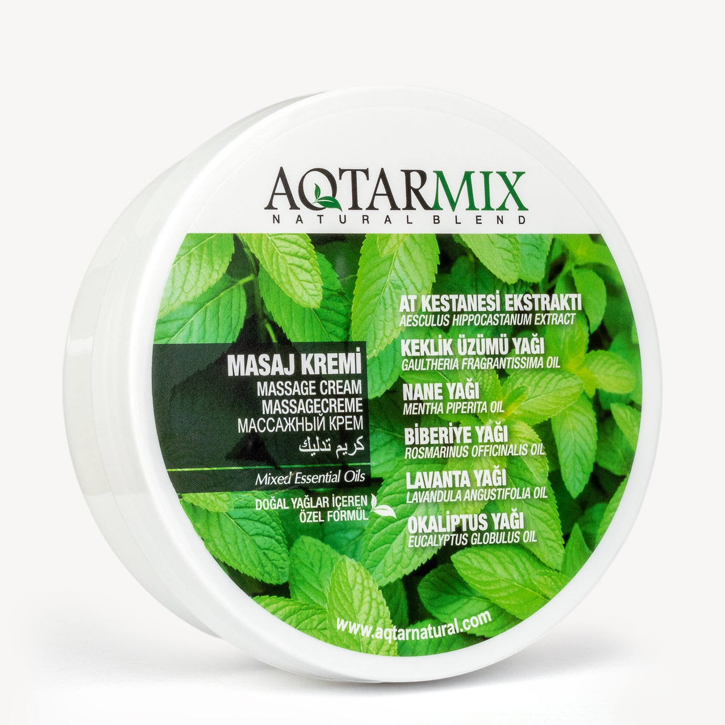 Aqtarmix Masaj Kremi 200 ML - Doğal Yağlar İçeren Özel Formül
