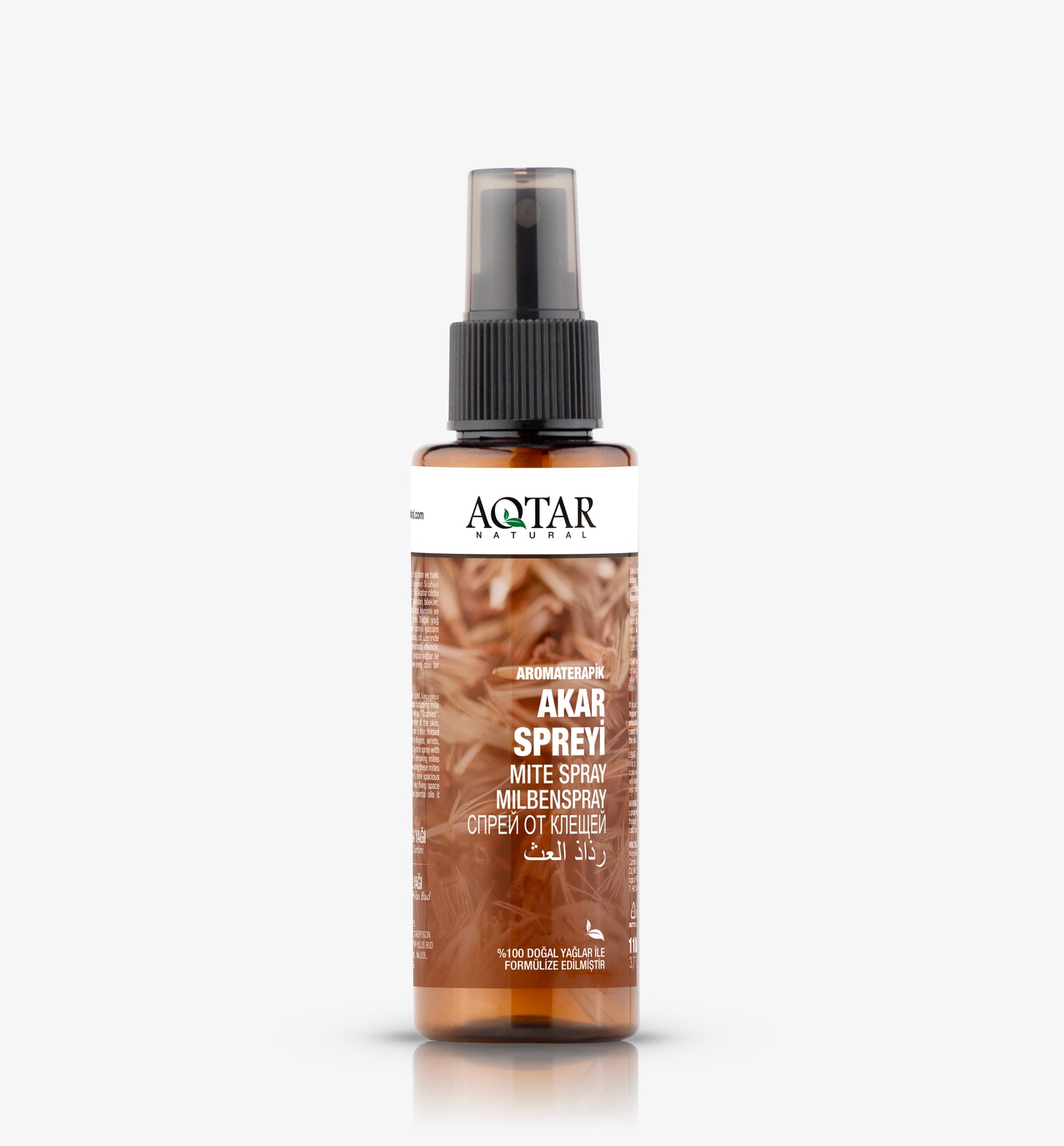 Aromaterapik Akar Spreyi 110 ML | %100 Doğal Yağlarla Formülize | Karanfil, Palmarosa Yağları | Mite Spray