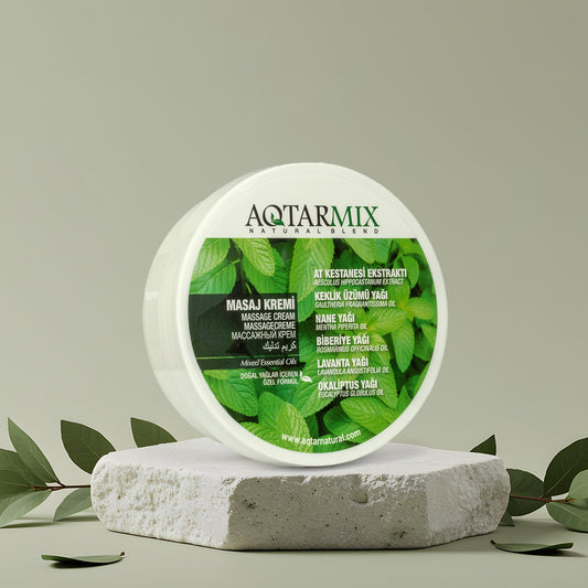 Aqtarmix Masaj Kremi 200 ML - Doğal Yağlar İçeren Özel Formül
