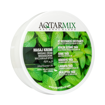 Aqtarmix Masaj Kremi 200 ML - Doğal Yağlar İçeren Özel Formül