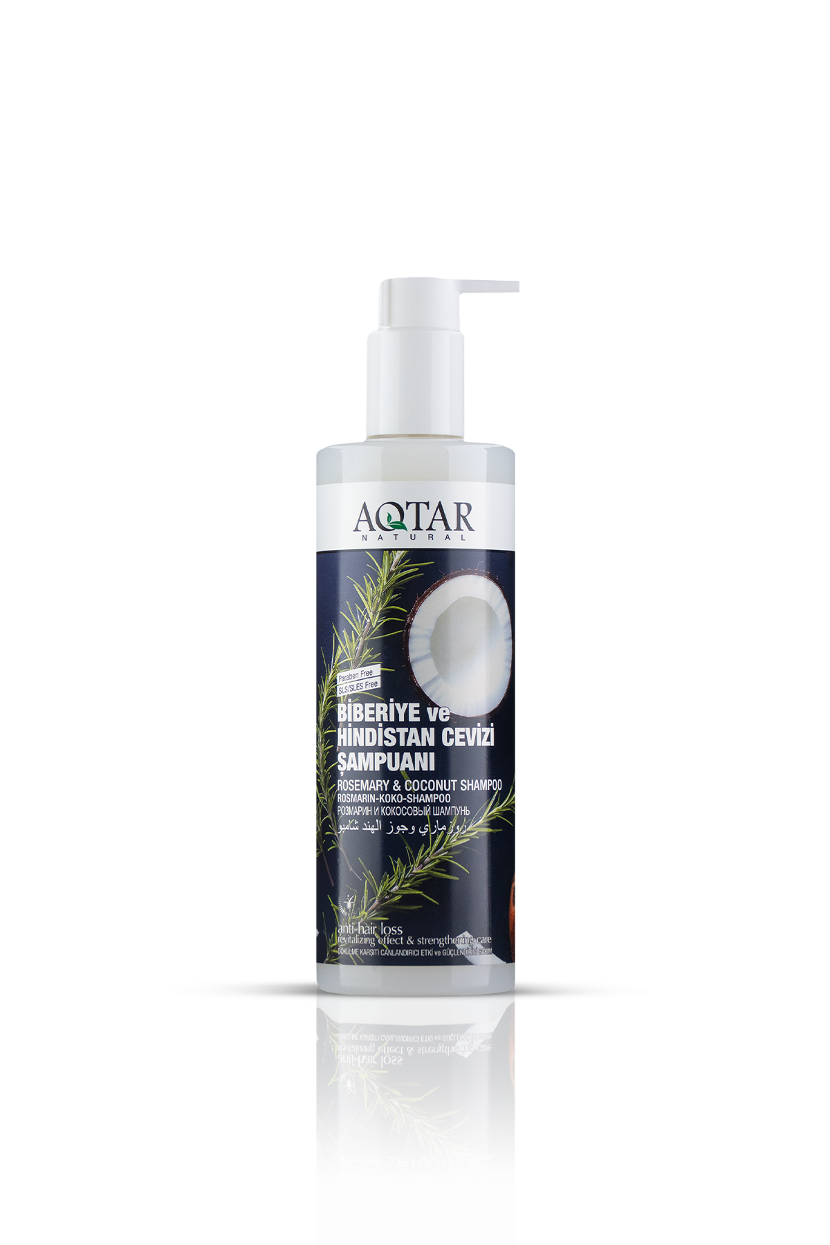 Biberiye & Hindistan Cevizi Şampuanı 400 ML - Dökülme Karşıtı, Canlandırıcı ve Güçlendirici Bakım